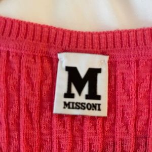 Missoni pink tank sweater